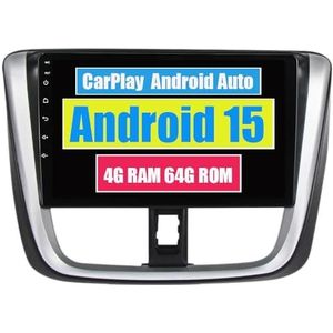 RoverOne Auto Stereo CarPlay Hoofd Unit voor Toyota Vios Yaris L 2016 2017 2018 2019 Android Auto Touchscreen Sat Navi Bluetooth WiFi Radio Speler