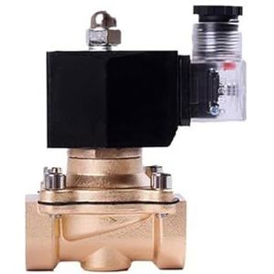 Normaal gesloten 2T DN10-50-serie gesloten messing magneetspot, vloeistofgasschakelaar, water, 220V, 24V en 12V (G-24vdc, DN25)