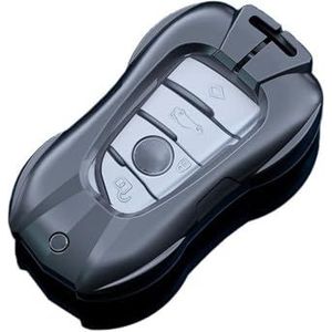 Sleutelbehuizing Zinklegering Zilver/space Grijs Autosleutel Geval Keyless Cover Sleutel Shell Voor BMW 2 3 4 5 Serie X1 X3 X4 X5 X7 G30 G05 Auto Accessoires Autosleutelhoesje(2)