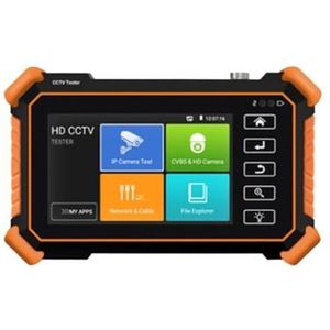 CCTV-tester, CCTV-monitortester, Draagbare 8K CCTV IPC-cameratester Monitor H.265 IP-cameratester 8MP AHD CVI TVI Analoge CCTV-tester PoE-netwerktools(IPC-1900C Plus)