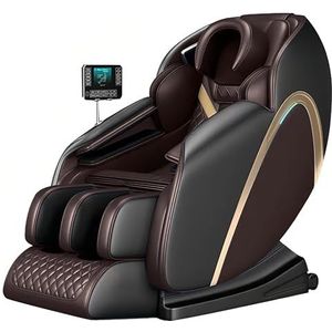 Massagestoel Voor Thuis Met Airbag Voor Ontspanning Van Schouders En Rug, Voorzien Van Bluetooth-luidspreker En Eenvoudig Onderhoud.(Brown)