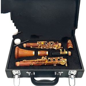 Keshuo Klarinet C-sleutels Redwood Klarnet Vergulde Professionele klarinet