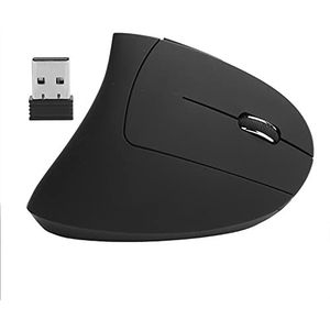 Optische verticale muis, praktische muis Ergonomisch voor gaming voor thuis voor op kantoor(Battery black)
