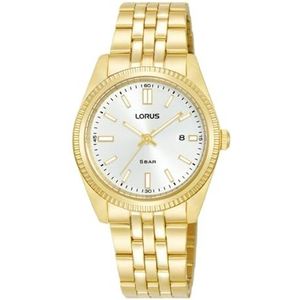 Lorus Vrouw Womens analoge Quartz horloge met roestvrij stalen armband RJ284BX9, Goud
