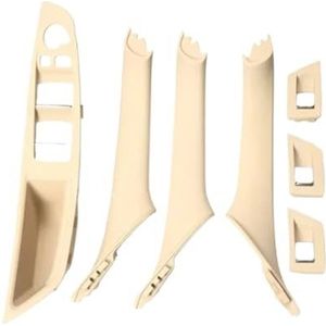 Autodeurgrepen Auto-interieur Deur Pull Handle Panel Cover Voor Bmw 5 Serie F10 F11 F18 2010-2016 51417225875 Deurgrepen(Beige 1 set)