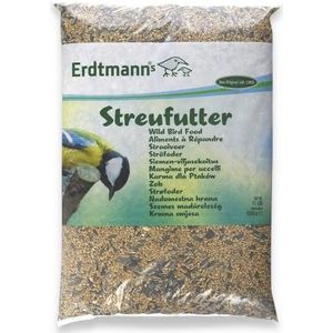 Erdtmanns - Strooivoer voor wilde vogels, 1 x 5 kg, veelzijdige samenstelling, populair bij verschillende vogelsoorten, eenvoudige bediening, veelzijdig inzetbaar, voedzaam en energierijk