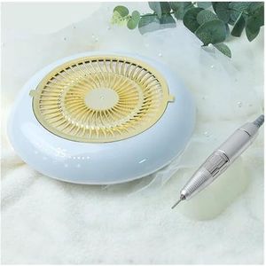 2 in 1 Nagelstofzuiger Manicuremachine Met Herbruikbaar Filter Laag Geluid Nagelboorpen JMD-803 PRO(JMD-803 PRO - White)