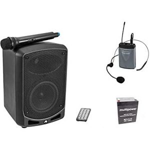 OMNITRONIC Set WAMS-65BT + Bodypack zender incl hoofdtelefoon + Batterij/Accu