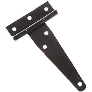1 st zwarte verf T-vorm driehoek scharnier, gebruikt voor kast schuur houten deur poort scharnieren hardware scharnieren (kleur: nero, maat: 4)