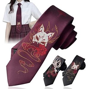 3 Stks Japanse Anime Fox Tie Neck Cosplay JK Kleding Mannen Vrouwen Kawaii Accessoires Props Kostuum voor Bruiloft Afstuderen School Cosplay