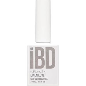 IBD Linen Love Rubber Gel – 15 ml – Made in USA – premium nagellak voor duurzame manicure en gladde nagels – led/uv-lak