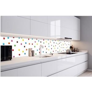 DIMEX Zelfklevende folie voor keukenachterwand, Aarde AM Horizon, 420 x 60 cm, plakfolie, decoratiefolie, spatbescherming voor de keuken, Made in EU