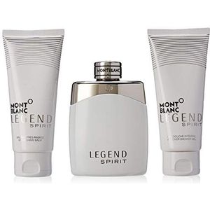 Montblanc Legend Spirit by Mont Blanc Gift Set -- 3.3 oz Eau De Toilette Spray + 3.3 oz After Shave Balm + 3.3 oz Shower Gel / -- (Men)