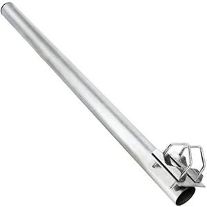 PremiumX balkonhouder 40 cm Ø 48 mm stalen mast balustradehouder voor satellietschotel satellietantenne arm mastverlenging