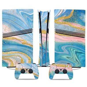Anti Kras Voor PS5 PRO Skin Digital Edition Console En Controller Vinyl Cover Skins Wraps Krasbestendig, Compatibel Met Voor PS5 Digital Edition Pro 05605 Geen Schuimvorming