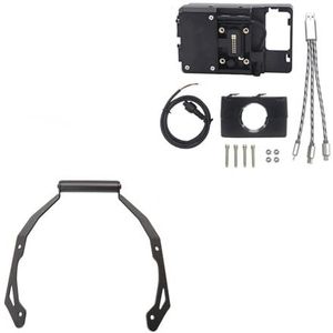 Navigatiebeugelbord GPS Voor NC750X NC 750X750X2021 Motorfiets Telefoon GPS Mount Draadloos Opladen Voorruit 22mm Navigatie Beugel Stand Houder Navigatie beugel(22MM USB Stand)