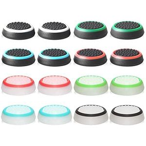 abd Controller-accessoires beschermkap controller afdekkingsset accessoires beschermhoes gemaakt van siliconen voor PS5-, PS4-, Xbox 360-, PS3-controller (16 paar gemengde kleuren)