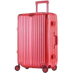 Trolleykoffer Reiskoffer Koffers Met Wielen Grote Capaciteit Harde Rand Bagagebeveiliging Combinatieslot Lichtgewicht Koffer (Color : D, Size : 28in)