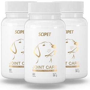 SciPet Gewrichtssupplement Plus MSM voor Maximale Kracht - met Glucosamine en Chondroïtine - voor honden van alle maten - 3x60 stuks