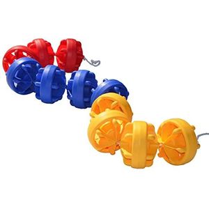 Floating Pool Safety Rope Pool Rope Floats to Divide Pool, Swimming Pool Safety Line Floating Ropes Pool Lane for In Ground Pool Inflatable Boat River Deep Water (Color : Yellow Blue Red, Size : 3m