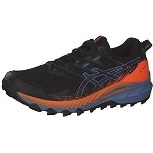 Asics Fujitrabuco 10 G-TX Trailrunningschoenen voor Mannen Zwart Blauw Oranje 44 EU