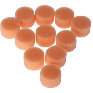 Polijstpads, Spons Buff Pads Set 50 stuks 1 inch 25 mm polijstpad for autopolijstmachine M6 polijstpad achterplaat(Orange)