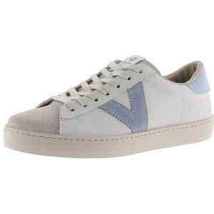 victoria Unisex Adults 1126142-MEN Low-Top VICTORIA LEATHER LOW TENNIS BERLIN & SPLIT LEATHER TOE & CONTRAST CELESTE 42