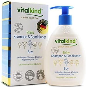 Vitalkind Shiny Shampoo & Conditioner Boy. Premium Natural Care Cosmetic Products voor kinderen