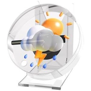 3D-holografische ventilator Afstandsbediening 3D Hologram Projector Ventilator Tafel Reclameverlichting Met Speel Holografische Ventilator Met Transparante Hoes voor borden van bedrijfswinkels, bars