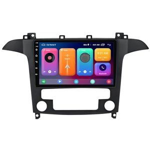 Android 14.0 2 Din Autoradio 9"" Touchscreen Auto Stereo voor Ford S Max S-MAX 2006-2015-[Ingebouwd CarPlay/Android auto/DSP/GPS]-Support MIC/Stuurbediening/Bluetooth 5.0(A,P2 WIFI 4-Core 1G+32G)