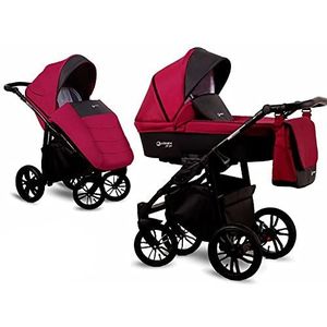 Kinderwagen 3in1 2in1 Isofix Set Buggy Autostoel 5 Kleuren First by Lux4Kids Red F03 2in1 zonder autostoel