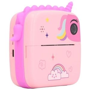 Kindercamera, schattige elektrische cartoon instant print high-definition kindercamera voor het nemen van foto's (roze)