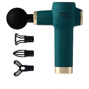 Massagepistool, mini massage gun, massageapparaat met 4 snelheden, elektrisch handmassageapparaat met 4 massagekoppen voor nek, schouders, rug, 2000 mAh