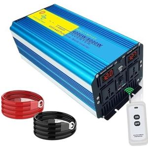 Spanningsomvormer Auto Solar Inversor Dual Universal Sockets LED Display Power Inverter Omvormer Voor Zuivere Sinusgolf 12/24/48v 4000/8000w Omvormer(12V 127V 8000W)