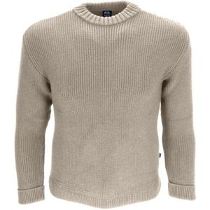 Blauer Peter - Schipperstrui met ronde hals - scheerwol - 9 kleuren, Kleur:Beige-mottled, Grootte:44