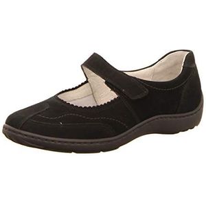 Waldläufer - Ballerinas - Zwart - Nubuckleer - Chroomvrij Leer