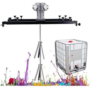 Pneumatische roerder, pneumatische mixer voor tanks, 1 ton inklapbaar met haak voor oplosmiddel voor lak (5 cilinders)