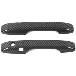 Zelfklevend Deurgreepbeschermers Voor XRV 2022-2024 Enkelvoudig Gat Dubbele Smart-Design Krassenwerende Bescherming Krasbescherming(Front door carbon fiber)