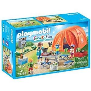 PLAYMOBIL Family Fun Kampeerders Met Tent - 70089