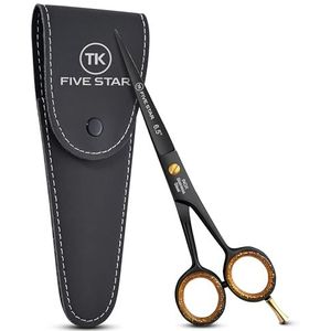 Five Star Solingen - Midnight - Professionele Kappersschaar - 16,5 cm - Roestvrij Staal