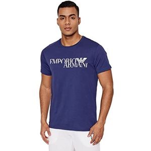 Emporio Armani Swimwear T-shirt met ronde hals voor heren, patriot blue, M