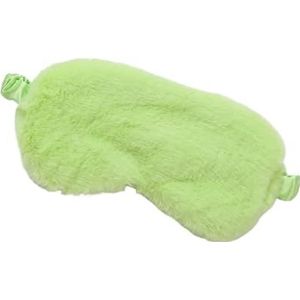 UYFRD Slaapmasker, blinddoek slapen zachte pluche oogmaskers schattige liefde wolk oogbedekking pluche masker ooglapje dutje gezondheid oogbedekking (groen)