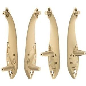 Binnendeurgreep Auto Voor BMW 3 4 Serie F30 F31 F80 Binnendeurhendel Bekleding Trekgreep Handgreep Paneelhendel Binnendeurgrepen Set Auto Binnen Deurgrepen(Beige)