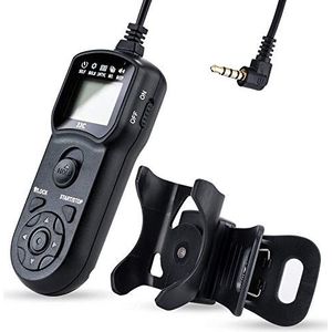 JJC Multifunctionele Timer Afstandsbediening met Statiefhouder Klem voor Nikon ZR, Z5II Z50II, Fujifilm X-E4 X-T200 X-S10 X-S20, Pentax K-70, KP Camera Vervangt Nikon MC-DC3, Pentax CS-310