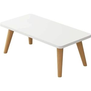 Ronde/vierkante salontafel Houten nestbank Bijzettafel Kleine eettafel Woonkamer Slaapkamermeubilair Bijzettafel Woondecoratie (Color : White, Size : 80cm*40cm*33cm)