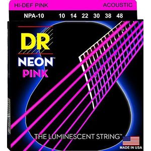 DR NPA-10 Neon Pink Akoestische Gitaar Snaren