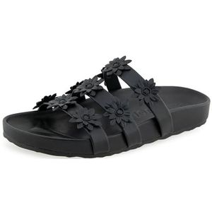 Aerosoles Dames Leflor schuifsandalen, zwart kunstleer, 42 EU