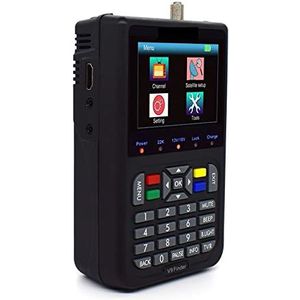 Satellietzoeker, digitale satellietsignaalzoeker, V9-zoeker met H.265 satellietzoeker LCD digitale signaalmeter 3,5 inch voor het aanpassen van satelliet-tv-dis