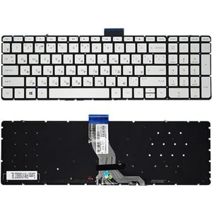 Russisch toetsenbord voor HP Pavilion voor 15-AB -ae -AS 15 voor AW voor AK -BC 15-BK 17-AB voor Envy voor 17-N laptop(RU Silvery Backlit)