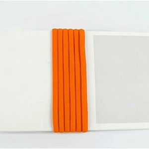 5/10M 3,0 mm 5 mm nylon elastiek rond zacht rubber band voor haar ring schoenen touw bh schouderband DIY accessoires-oranje-3,0 mm-5 meter